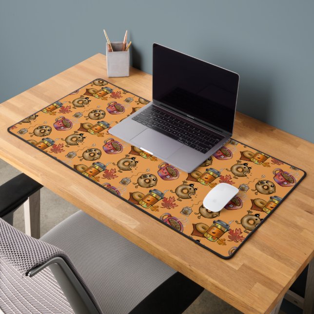 Adorable Donuts and Tea Desk Mat (Office 2)