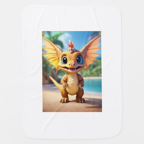 Adorable Dragon Comfort Blanket Baby Blanket