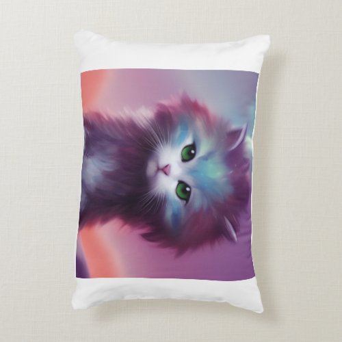 adorable dragon_kitten hybrid pillow
