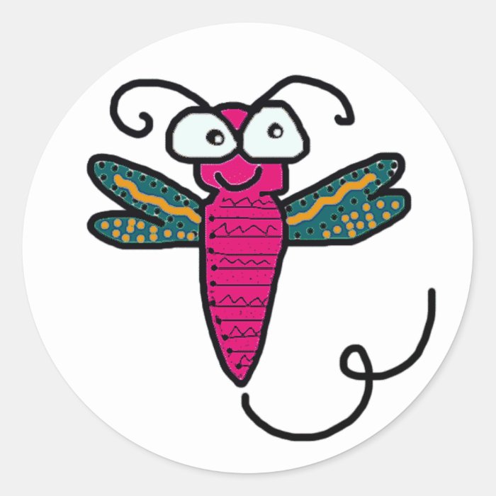 adorable dragonfly stickers