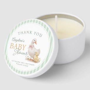 Adorable Duck and Duckling Baby Shower Mini Candle Favors