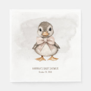 Adorable Duckling Waddle It Be Baby Shower Napkins