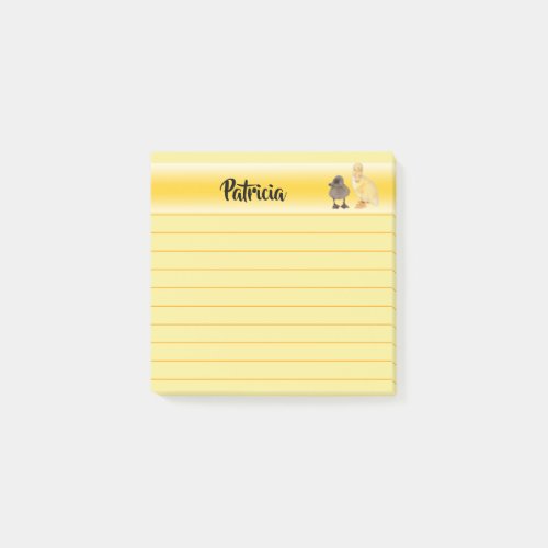 Adorable Ducklings Photography Lined Post_it Notes