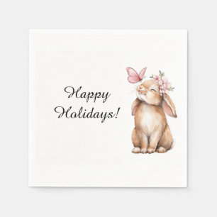 Adorable Easter a cute bunny Napkins