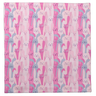 Adorable Easter Bunnies Pattern   Cloth Napkin
