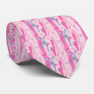 Adorable Easter Bunnies Pattern Necktie