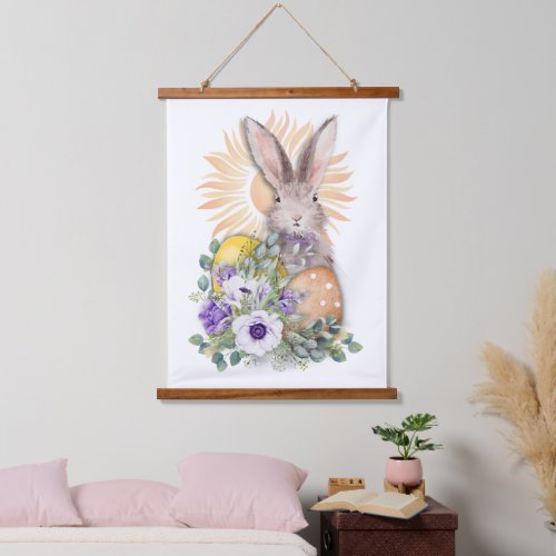 Adorable Easter Bunny 24x36 Hanging Tapestry