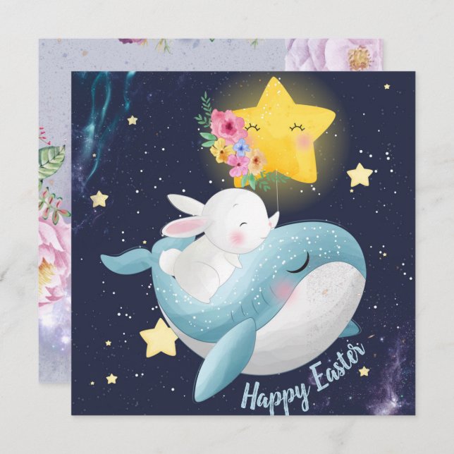 Adorable Easter Holiday Card (Front/Back)
