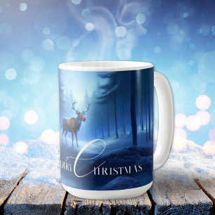 Adorable Editable Winter Wonderland Christmas Coffee Mug
