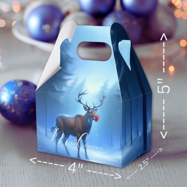 Adorable Editable Winter Wonderland Christmas Favor Boxes (Creator Uploaded)