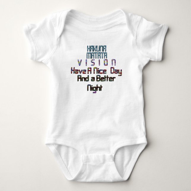 Adorable Elegance: Beautiful Amazing Swahili Text  Baby Bodysuit (Front)