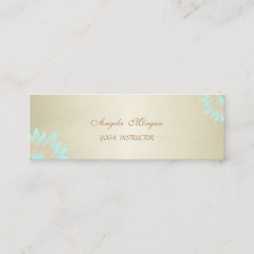 Adorable Elegant Chic Lotus Flower Mini Business Card