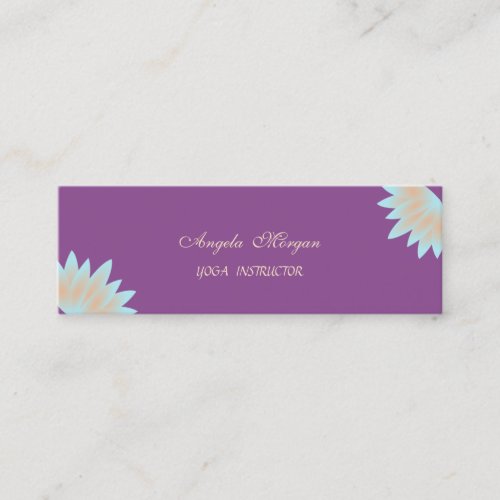 Adorable Elegant Chic Lotus Flower Mini Business Card