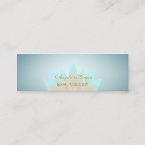 Adorable Elegant Chic Lotus Flower Mini Business Card