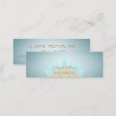 Adorable Elegant Chic Lotus Flower Mini Business Card (Front/Back)