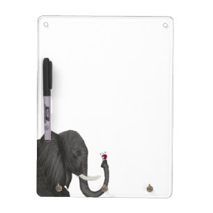 Adorable Elephant and Cute Ladybug Dry Erase Board