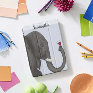 Adorable Elephant and Cute Ladybug iPad Pro Cover