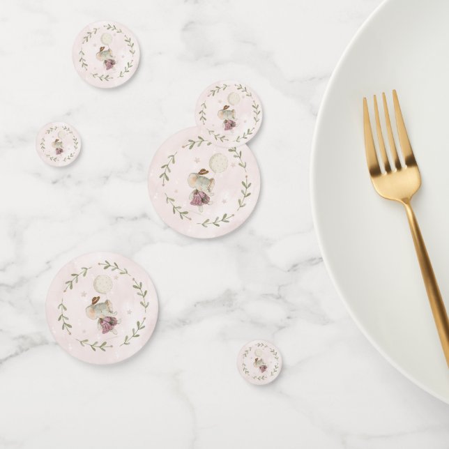 Adorable Elephant | Botanical Boho Baby Shower Confetti (Group)