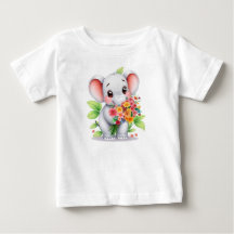 Adorable Elephant Bouquet Baby & Kids T-Shirt
