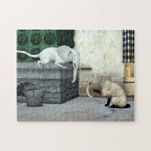 Adorable Elephant Cats Jigsaw Puzzle