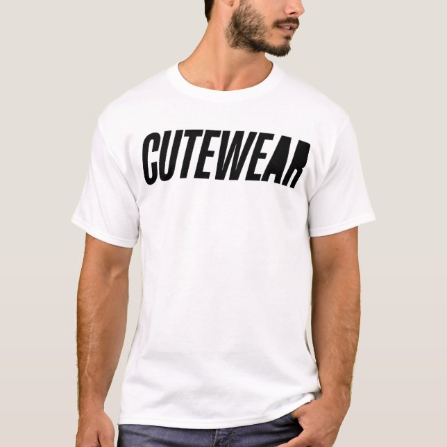 Adorable elephant in Floral Garden – Cute Aesthe T-Shirt (Front)