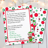 Adorable Elf Personalized  Letter from Santa