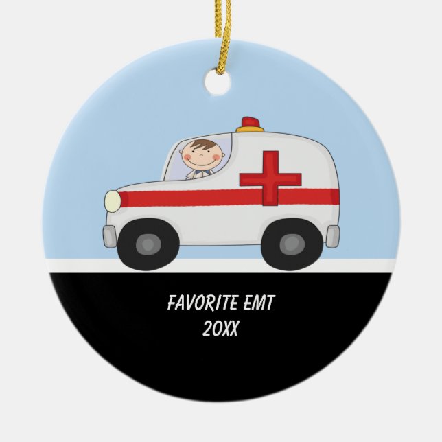 Adorable EMT Ornament (Front)