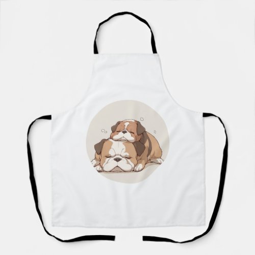 Adorable English Bulldog Classic T_Shirt 2 Apron