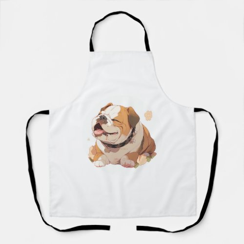 Adorable English Bulldog Classic T_Shirt 4 Apron