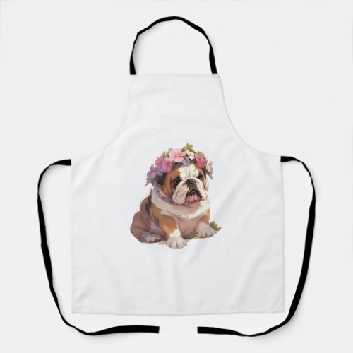 Adorable English Bulldog Classic T_Shirt 6 Apron