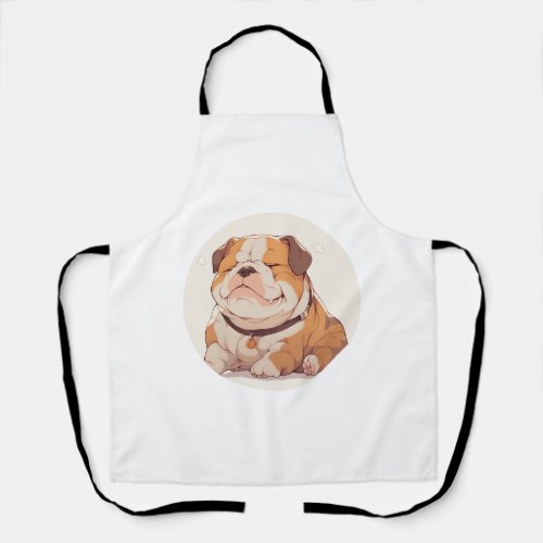 Adorable English Bulldog Classic T_Shirt Apron