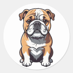 Adorable English Bulldog Sticker - Cute Dog Breed