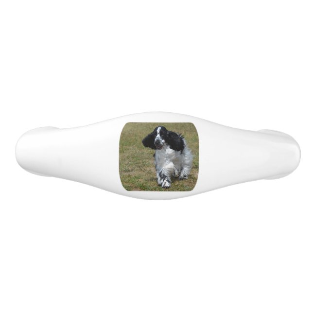 Adorable English Cocker Spaniel Ceramic Drawer Pull (Front)