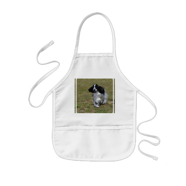 Adorable English Cocker Spaniel Kids' Apron (Front)