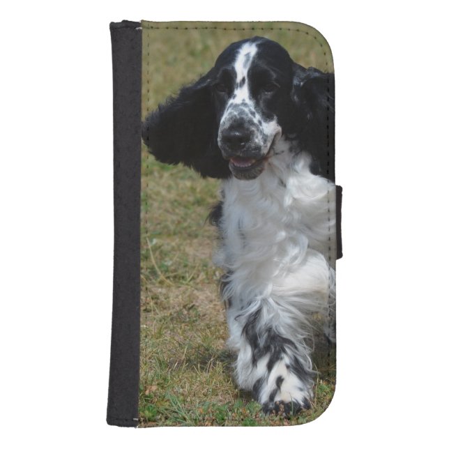 Adorable English Cocker Spaniel Samsung Galaxy Wallet Case (Front)