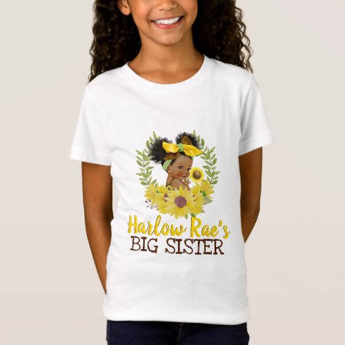 Adorable Ethnic Baby GirlYellow Sunflower T_Shirt