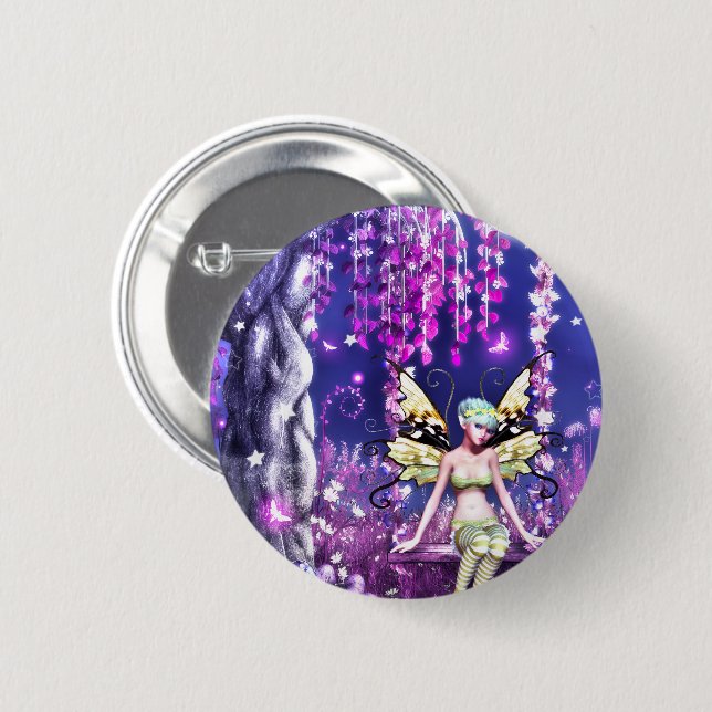 Adorable Fairy Button (Front & Back)