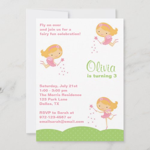 Adorable Fairy Invitations