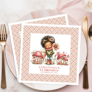 Adorable Fairy Whimsical Garden Birthday Party Paper Dinner Napkins