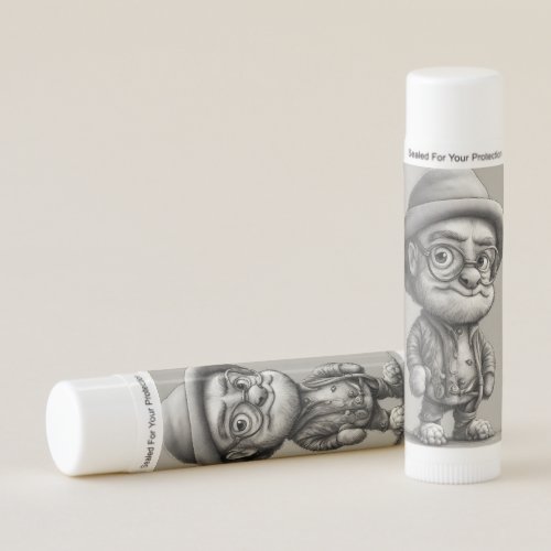 Adorable Fantasy Creature Wearing a Jacket and Hat Lip Balm
