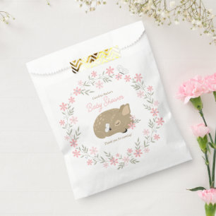 Adorable Fawn Baby Shower Favor Bag
