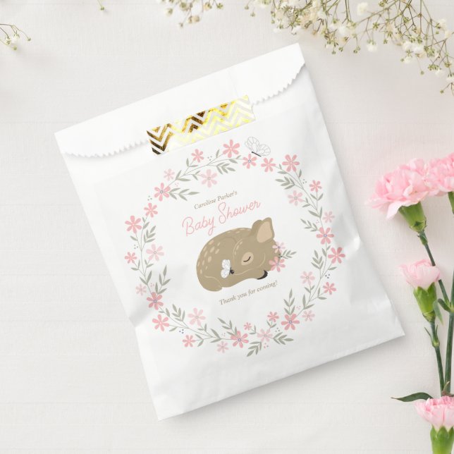 Adorable Fawn Baby Shower Favor Bag (Sealed)