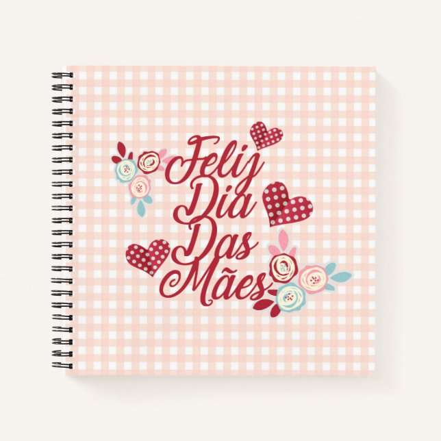 Adorable Feliz Dia Das Mães | Notebook (Front)