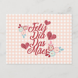 Adorable Feliz Dia Das Mães Postcard