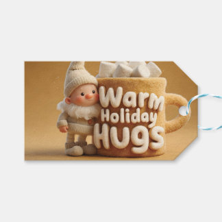 Adorable Felt Gnome with Marshmallow Mug Gift Tags