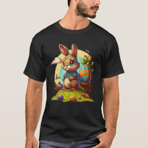 Adorable Festive Easter Kids Cute Easter Bunny Gra T-Shirt