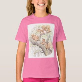 Adorable Five Squirrels Girls' T-Shirt