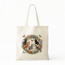 Adorable Floral Cat