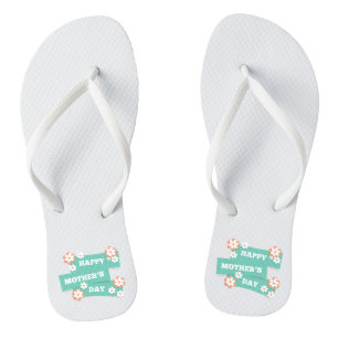 Adorable Floral Happy Mother's Day   Flip Flops