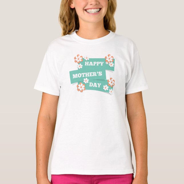 Adorable Floral Happy Mother's Day | Shirt (Front)